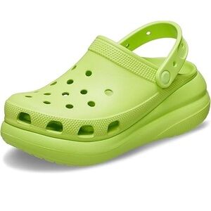 Crocs Line Green Crush Clogs Platform Shoes Womens 11 Slip On Neo